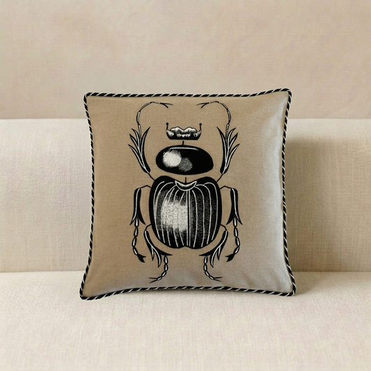 Desert Scarab Decorative Cushion